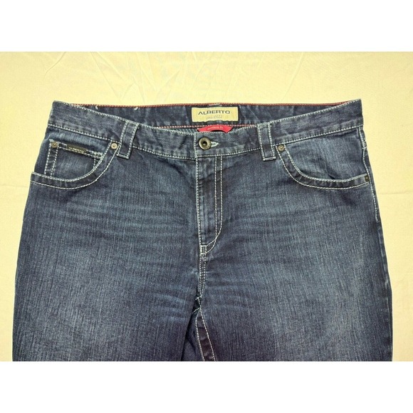 Alberto Men’s Dave Dark Weft Modern Fit Straight Leg Jeans - Size 40x34 - Picture 5 of 7